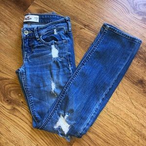 Hollister Distressed Skinny Jeans 0S